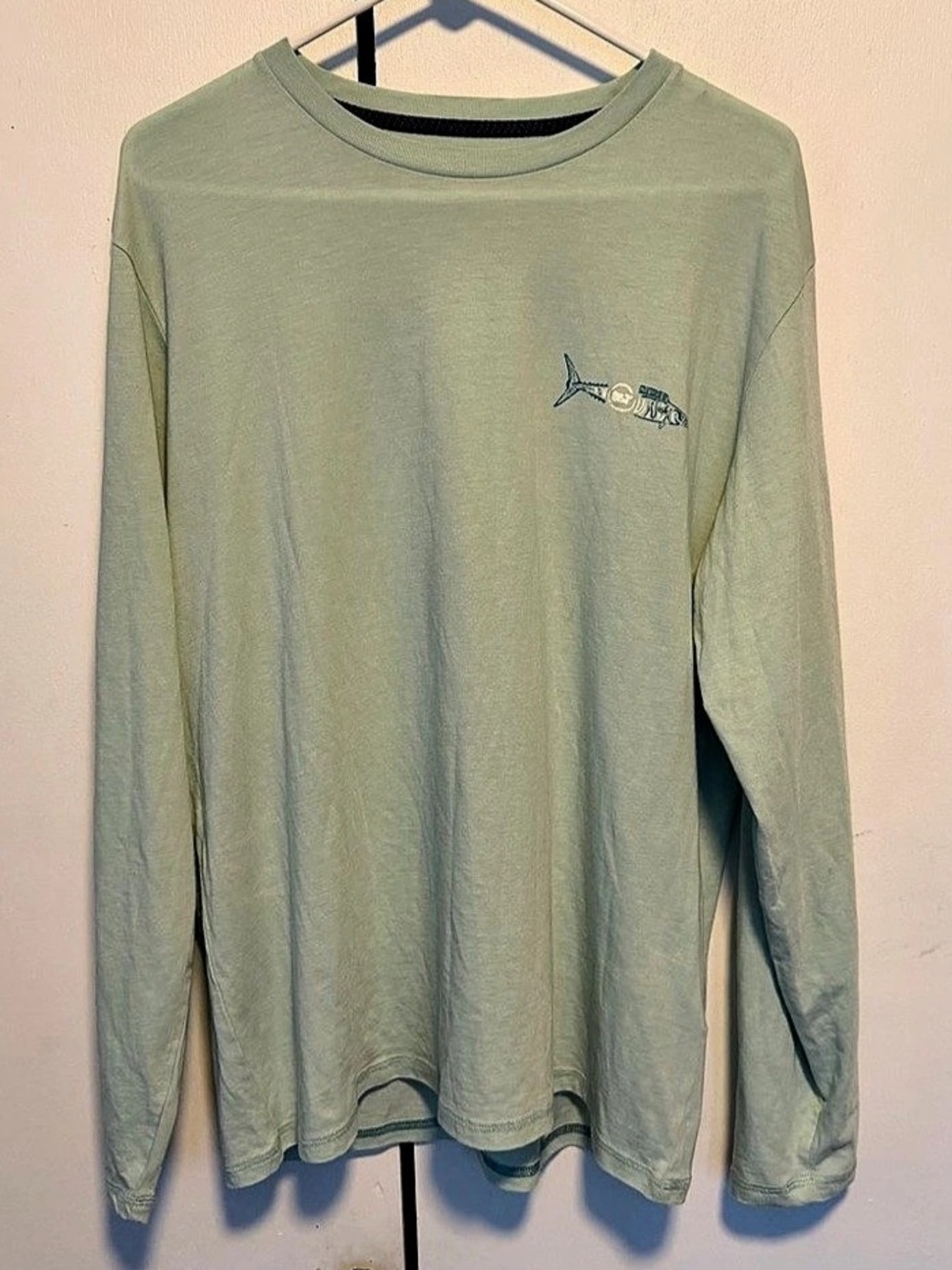 Vineyard Vines Dunes Tee Long Sleeve Green Size Large Like New G5